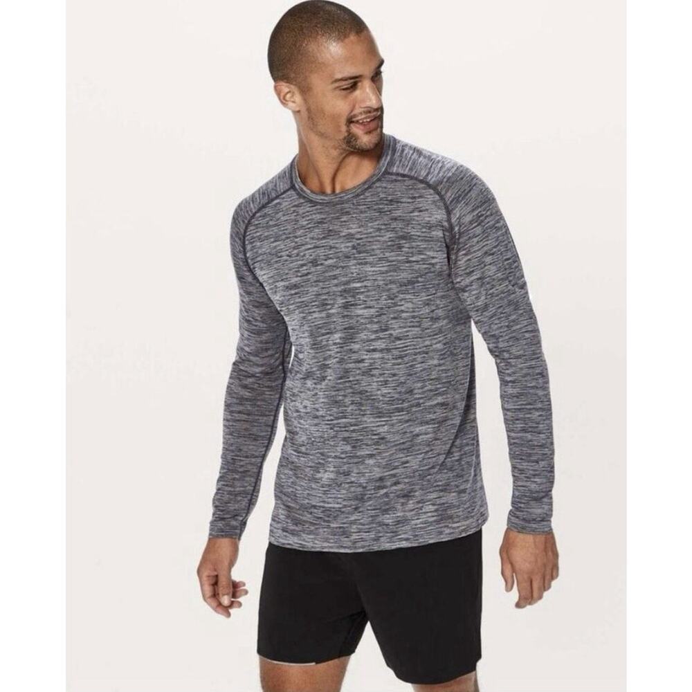 Lululemon Metal Vent Tech Surge Mens L‎ Black Anchor Performance Gorpcore Gym